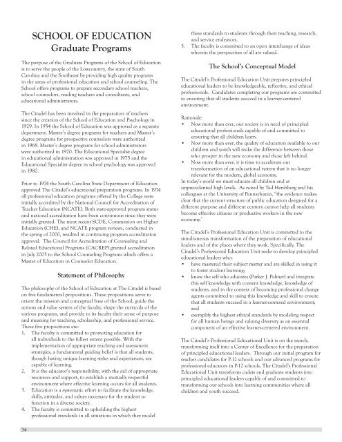 2010-2011 Catalog: PDF Format - The Citadel