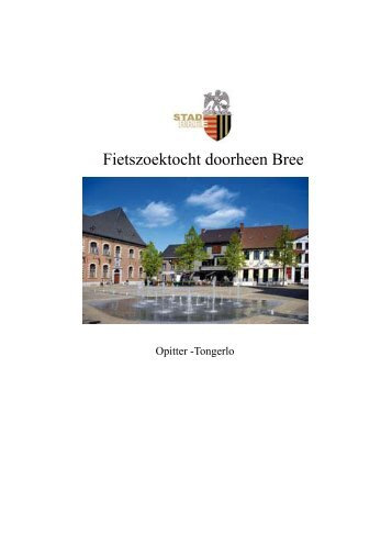 Fietszoektocht doorheen Bree - Toerisme Bree