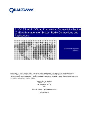 connectivity engine (cne) - Qualcomm