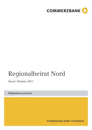 Regionalbeirat Nord - Commerzbank