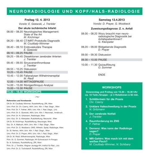 Radiologie Oberlech 2013
