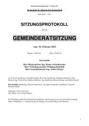 Gemeinderatssitzungsprotokoll 2011.02.16 - St. Marein bei Knittelfeld