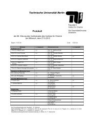 Protokoll der 68.Sitzung am 27.06.2012 - Institut fÃ¼r Chemie - TU ...