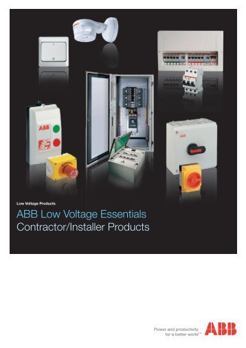 ABB Low Voltage Essentials Contractor/Installer ... - LUCKINSlive