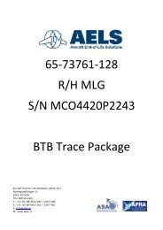 65-73761-128 R/H MLG S/N MCO4420P2243 BTB Trace ... - AELS