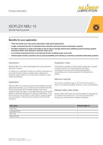 ISOFLEX NBU 15