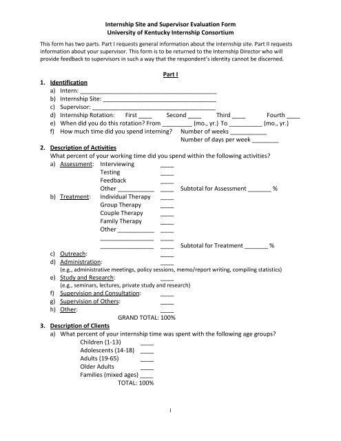 Internship Site And Supervisor Evaluation Form Psychology internship-site-and-supervisor-evaluation-form-psychology
