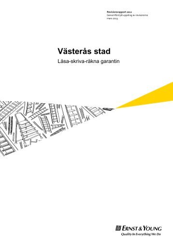LÃ¤sa-skriva-rÃ¤kna garantin - VÃ¤sterÃ¥s stad