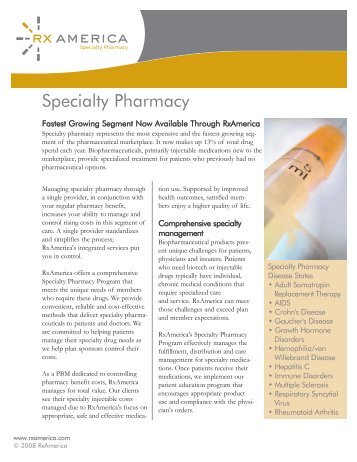 Specialty Pharmacy Program - EISB.org