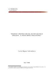 DesafÃ­os y Reestructura del Sector ElÃ©ctrico Uruguayo. El ... - Ceres