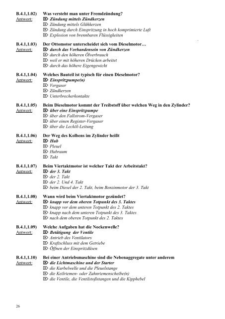 Lernzielkatalog Prüfungsfragen - MSVÖ