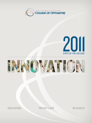2011 State of the College report - SUNY College of Optometry