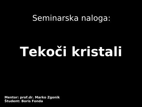 Seminarska naloga: - Raziskave