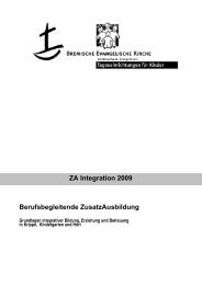ZA Integration 2009 Berufsbegleitende ZusatzAusbildung