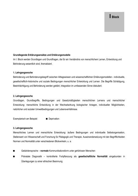 ZA Integration 2009 Berufsbegleitende ZusatzAusbildung