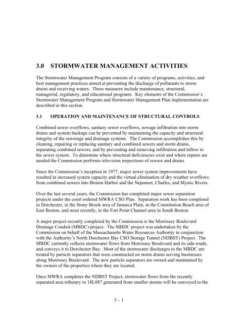 2010 Stormwater Management Report (PDF) - US Environmental ...