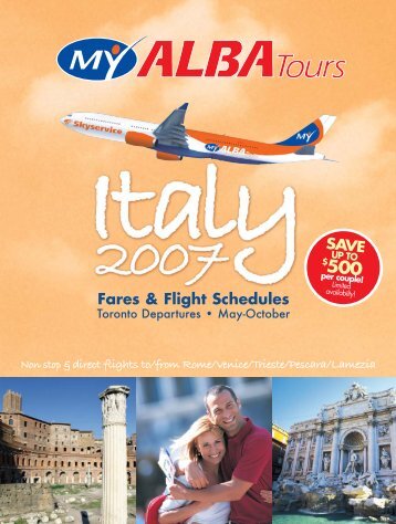 18353 Air Flight Schedule 2006 - ALBATours