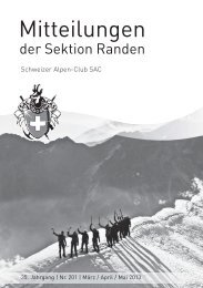Ausgabe 201 - SAC Sektion Randen
