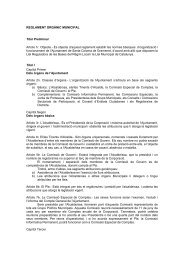 Reglament orgÃ nic municipal - Ajuntament de Santa Coloma de ...