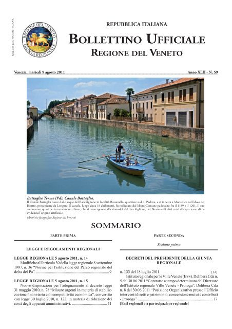 Bur N 59 Del 09 Agosto 2011 - Associazione Realtà Veneta