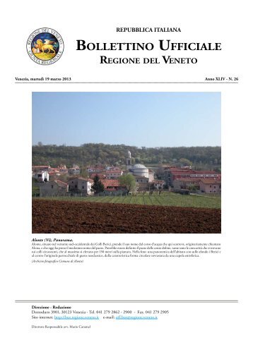 Bur N 026 Del 19 Marzo 2013 - Associazione Realtà Veneta