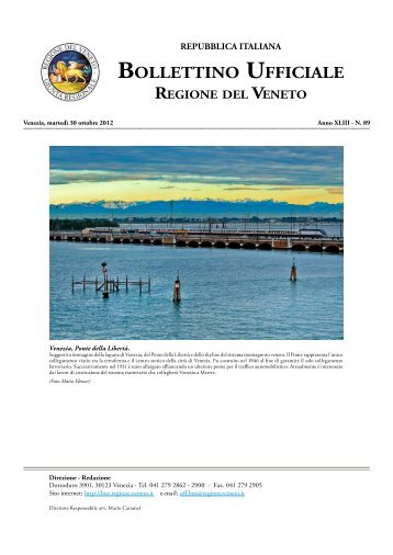 Bur N 089 Del 30 Ottobre 2012 - Associazione Realtà Veneta