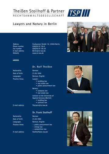 Lawyers and Notary in Berlin - lawlink