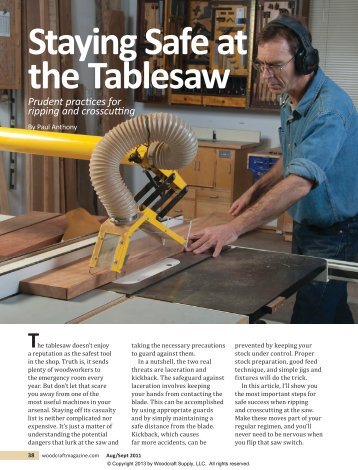 42-Table Saw Safety3.indd - Woodcraft Magazine