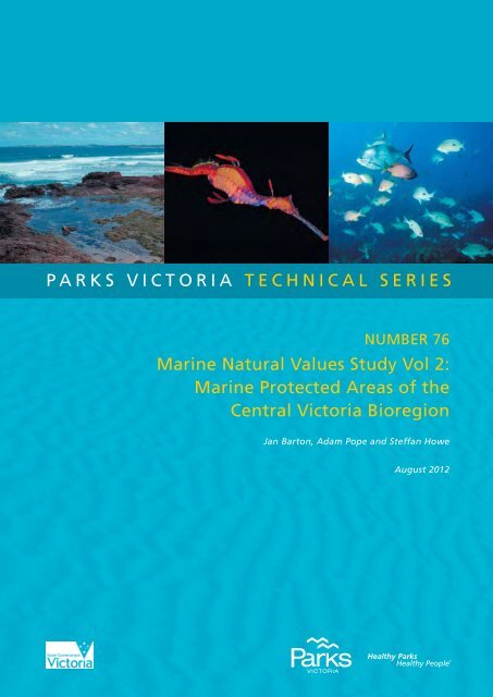 parks victoria technical series marine natural values study vol 2 ... parks victoria technical series marine natural values study vol 2 ...