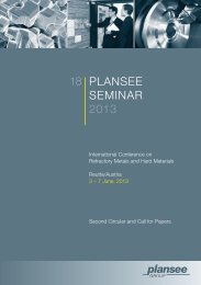 Second Circular - PLANSEE Seminar