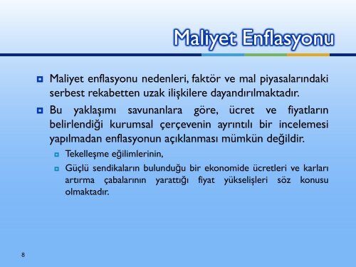 Enflasyon ve Maliye PolitikasÄ±