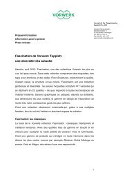 Téléchargement de PDF - VORWERK MOQUETTE