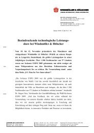 Beeindruckende technologische Leistungs - WindmÃ¶ller & HÃ¶lscher ...