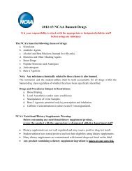 Ncaa Banned Substances List Seattle University Athletics