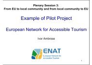 Example of Pilot Project - ENAT | European Network for Accessible ...