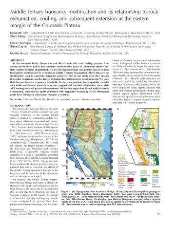 2004 Geological Society of America. For permission to ... - Geology