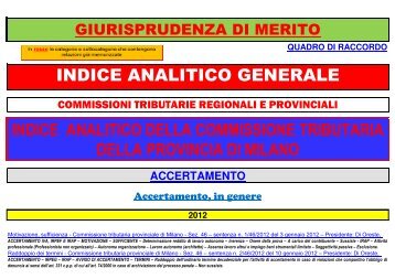 GIURISPRUDENZA COMUNITARIA - Corso di perfezionamento per ...