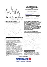 Rundschreiben September 2007 - BHAK/BHAS Horn
