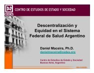 DescentralizaciÃ³n y Equidad en el Sistema Federal de Salud ...