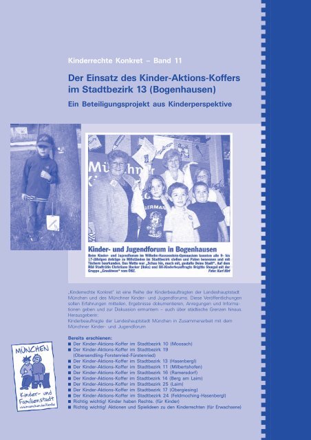 Kinder-Aktions-Koffer in Bogenhausen