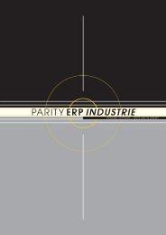 PARITY ERP INDUSTRIE - Parity Software GmbH