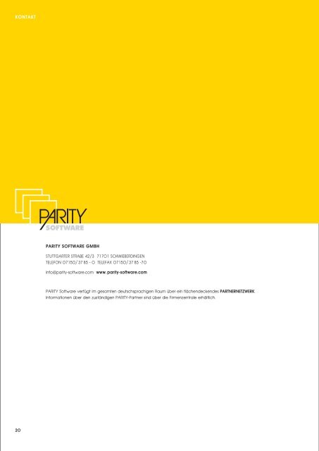 PARITY ERP INDUSTRIE - Parity Software GmbH