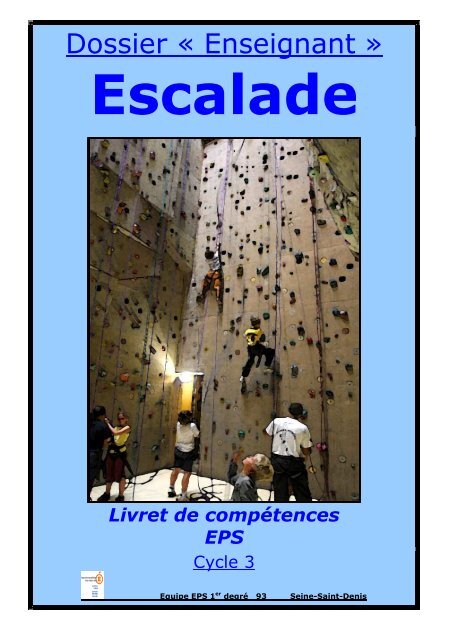 Livret Enseignant Escalade 2012 - Inspection acadÃ©mique de la ...