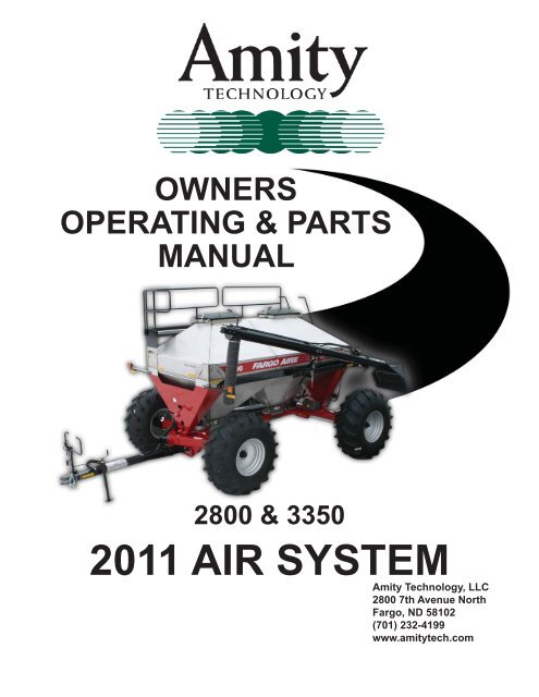 2800/3350 Air Cart Manual - Amity Technology