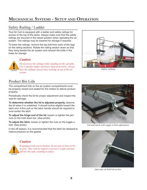 2800/3350 Air Cart Manual - Amity Technology