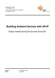 Building Ambient Devices with UPnP - IICT