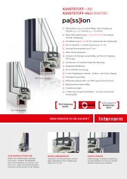 kunststOff- und kunststOff-/ALu-FEnSTER