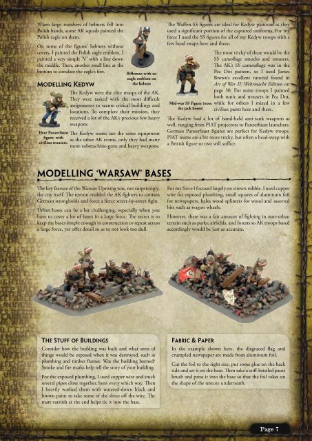 Modelling Your Armiya Krajowa PDF... - Flames of War