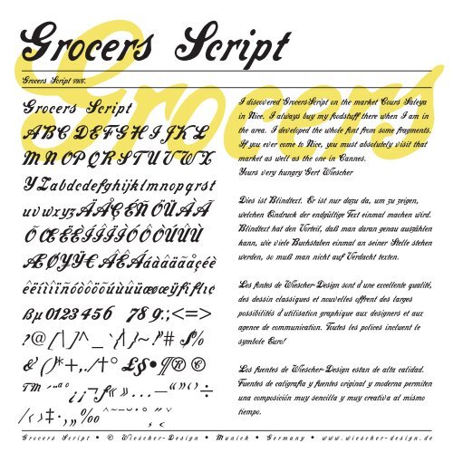 Grocers Script