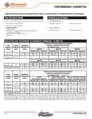 Download Powder Fastener & Load Selection Chart (PDF) - Ramset